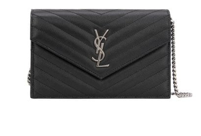 Monogram WOC, &pound;850, Handbags, Black, Caviar Leather, Front view